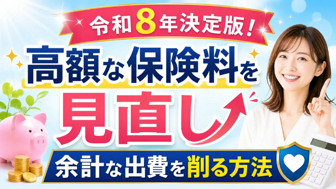 令和8年決定版！高額な保険料を見直し余計な出費を削る方法の内容を表すアイキャッチ画像